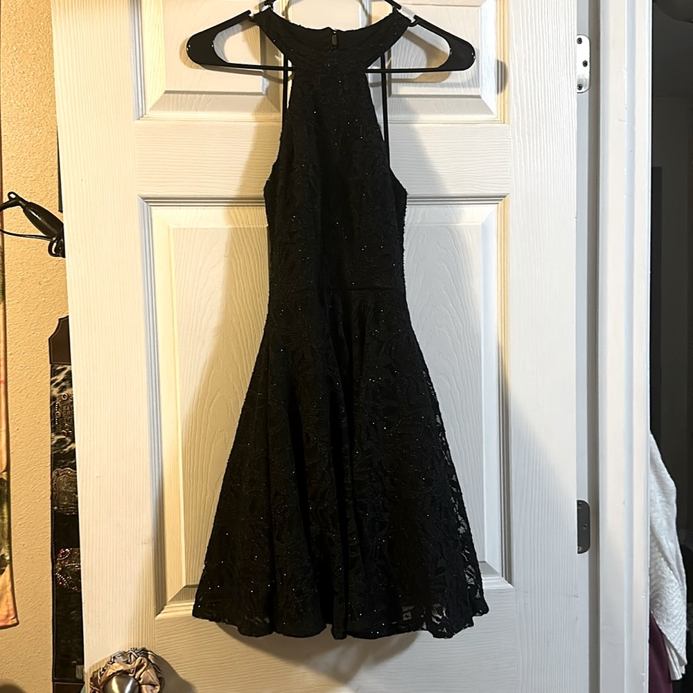 B darlin sparkly black formal dress size 1/2
